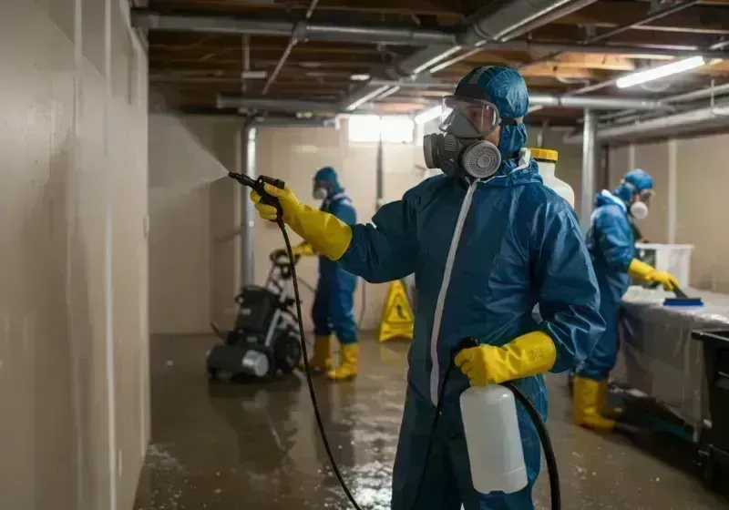 Basement Sanitization and Antimicrobial Treatment process in Lockport, IL